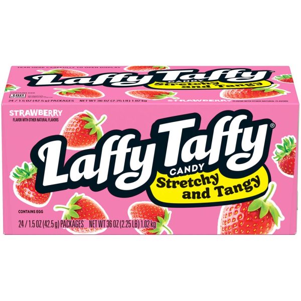 Laffy Taffy Stretchy & Tangy Strawberry (24 Count)