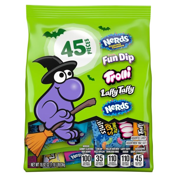 Laffy Taffy Halloween Candy Variety Seekers.45ct.