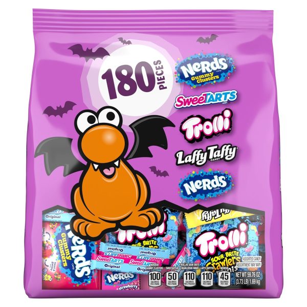 Laffy Taffy Halloween Candy Core Winners 180 Pieces.